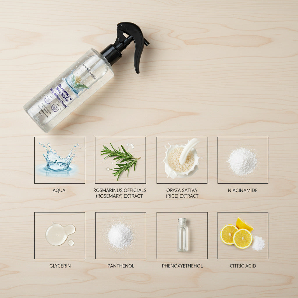 Edou Rosemary Rice Water Hair Spray