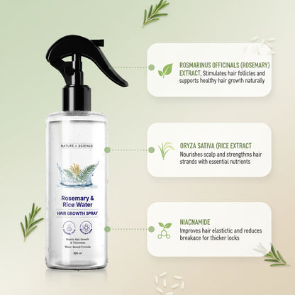 Edou Rosemary Rice Water Hair Spray